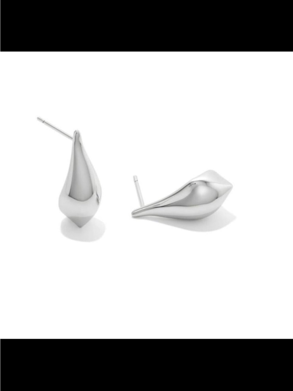 Quincy small stud earrings from Kendrascott rhodium plated NWT #1763